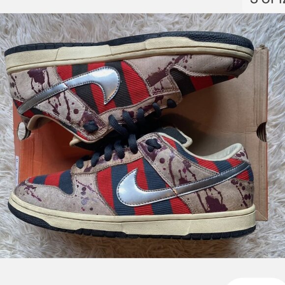 Nike Sb Dunk Low Freddy Krueger - Picture 8 of 9